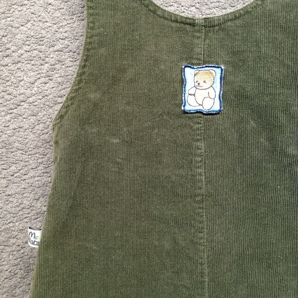 Vintage-Style Mc Baby Overalls 6–9M Snap Button Corduroy Overalls - Picture 3 of 10